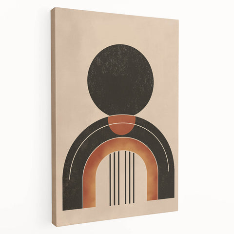 Minimalist Bohemian Wall Art | Geometric Boho Decor Canvas for Modern Homes