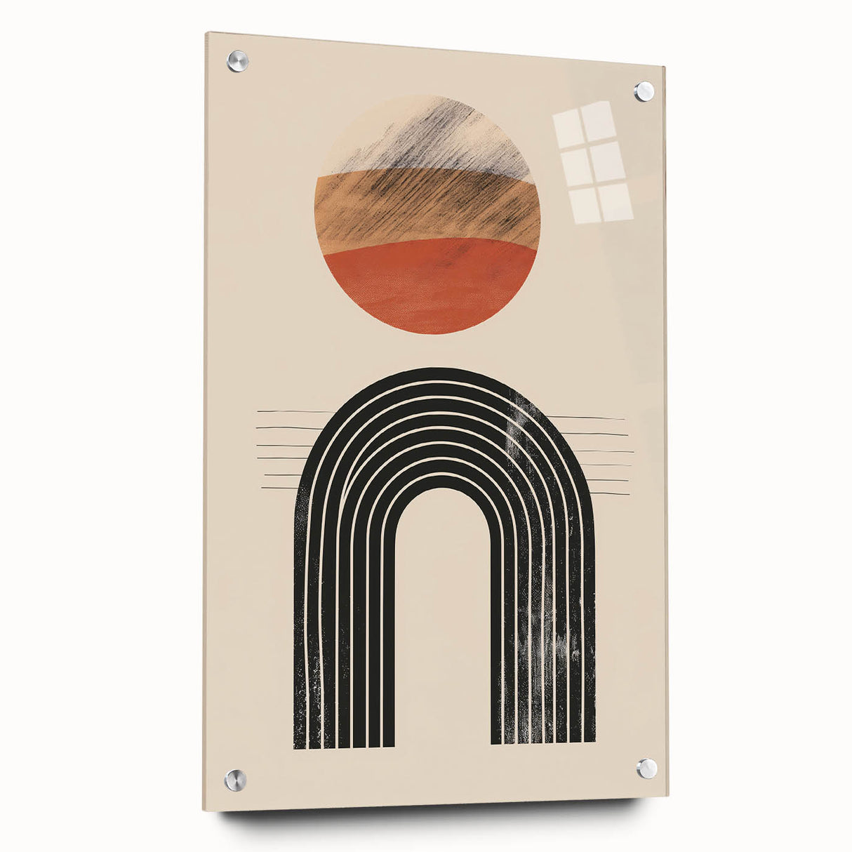 Bohemian Wall Art | Eclectic Boho Decor Canvas | Artistic Arch Design