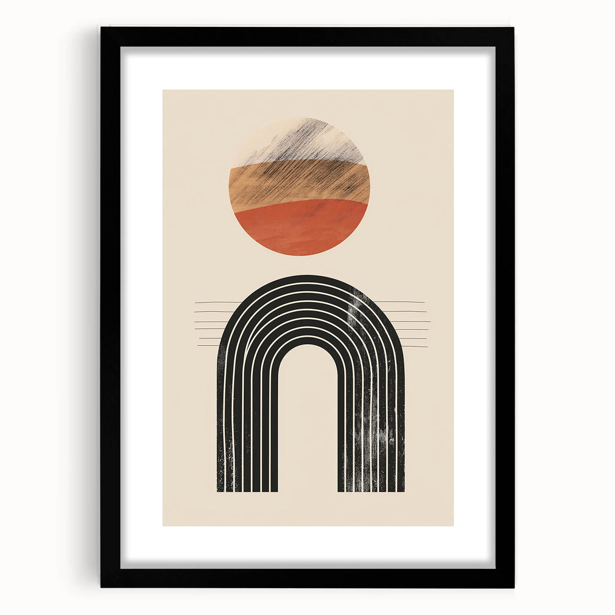 Bohemian Wall Art | Eclectic Boho Decor Canvas | Artistic Arch Design