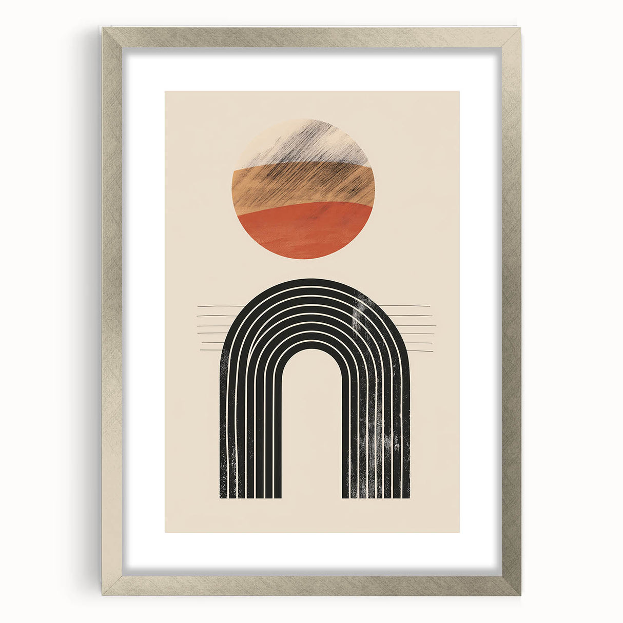 Bohemian Wall Art | Eclectic Boho Decor Canvas | Artistic Arch Design