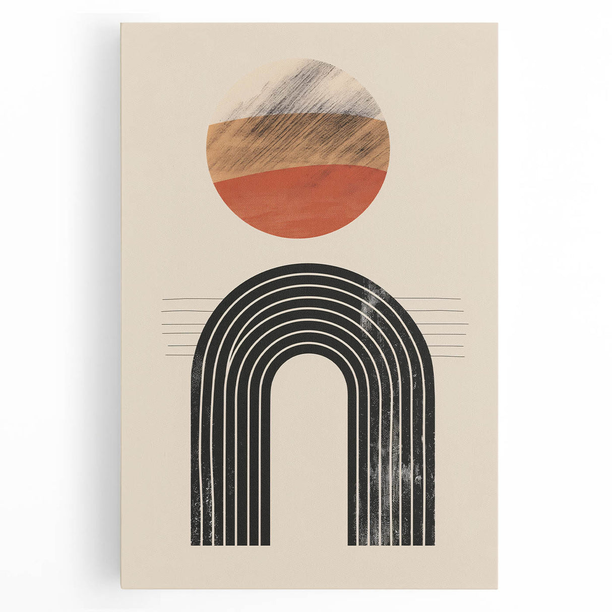 Bohemian Wall Art | Eclectic Boho Decor Canvas | Artistic Arch Design