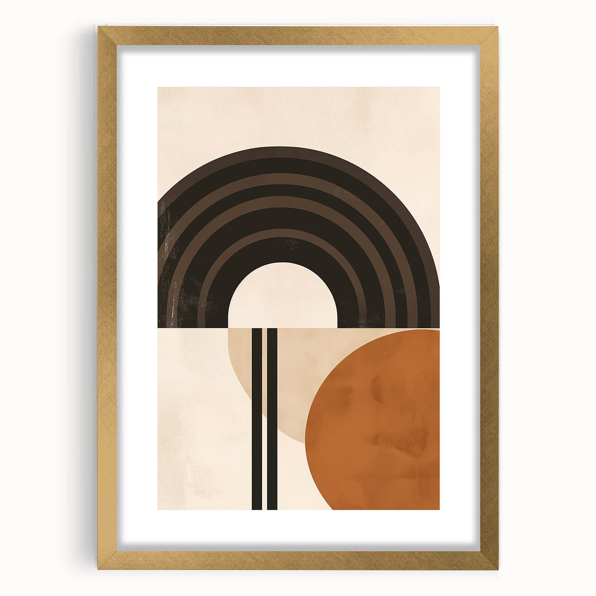 Eclectic Boho Decor Canvas | Bohemian Wall Art | Geometric Arch Design