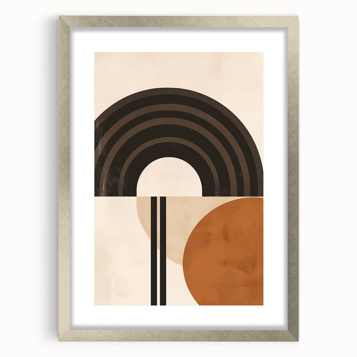 Eclectic Boho Decor Canvas | Bohemian Wall Art | Geometric Arch Design