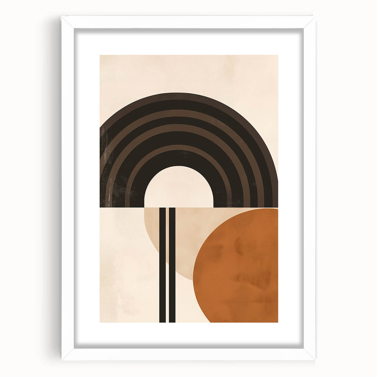 Eclectic Boho Decor Canvas | Bohemian Wall Art | Geometric Arch Design