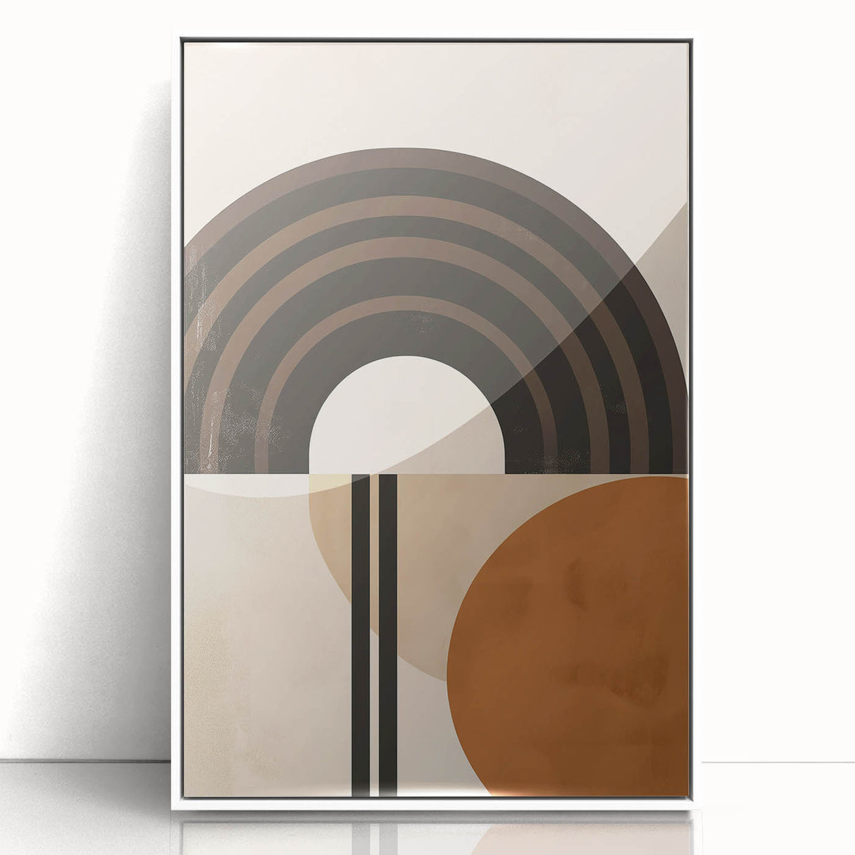 Eclectic Boho Decor Canvas | Bohemian Wall Art | Geometric Arch Design