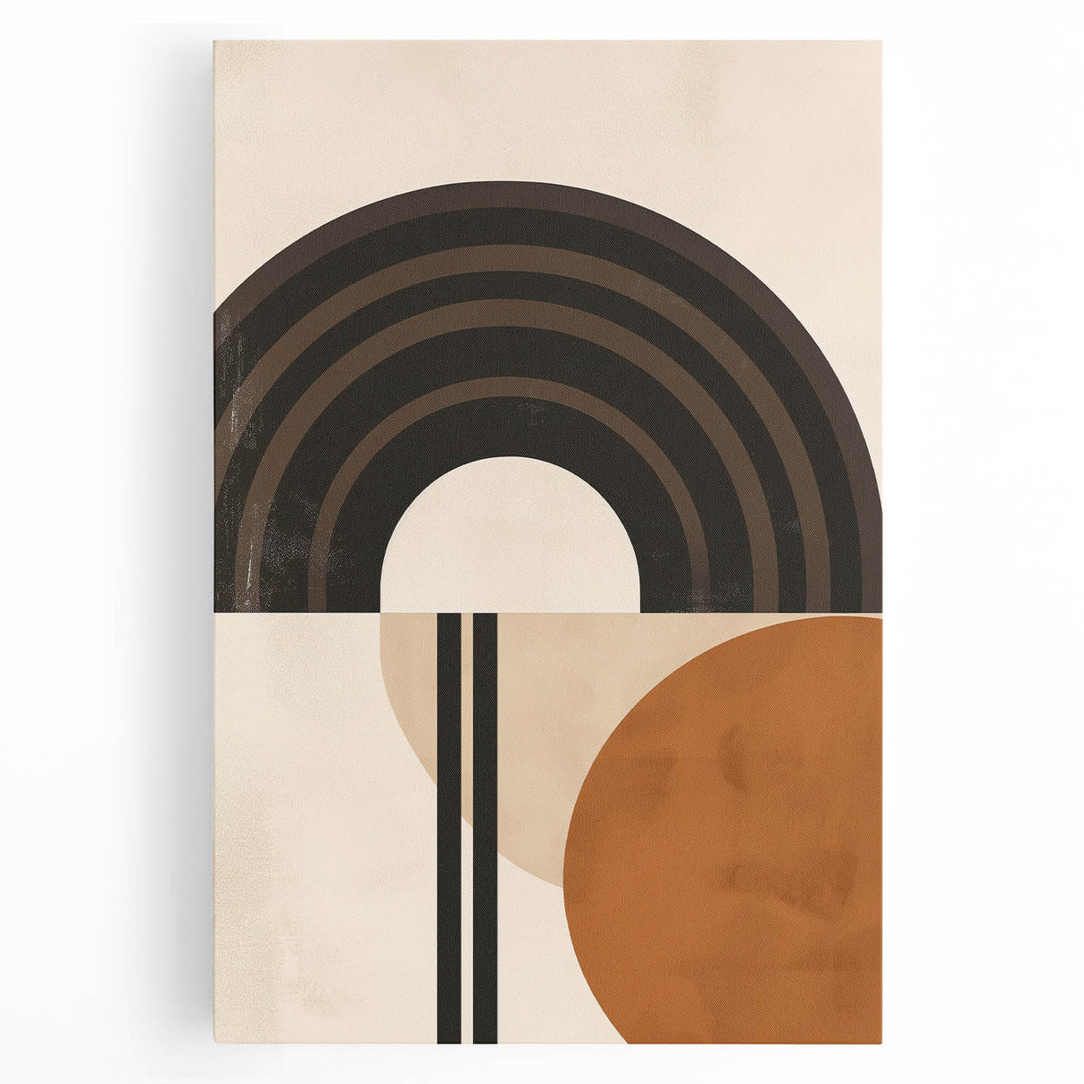 Eclectic Boho Decor Canvas | Bohemian Wall Art | Geometric Arch Design