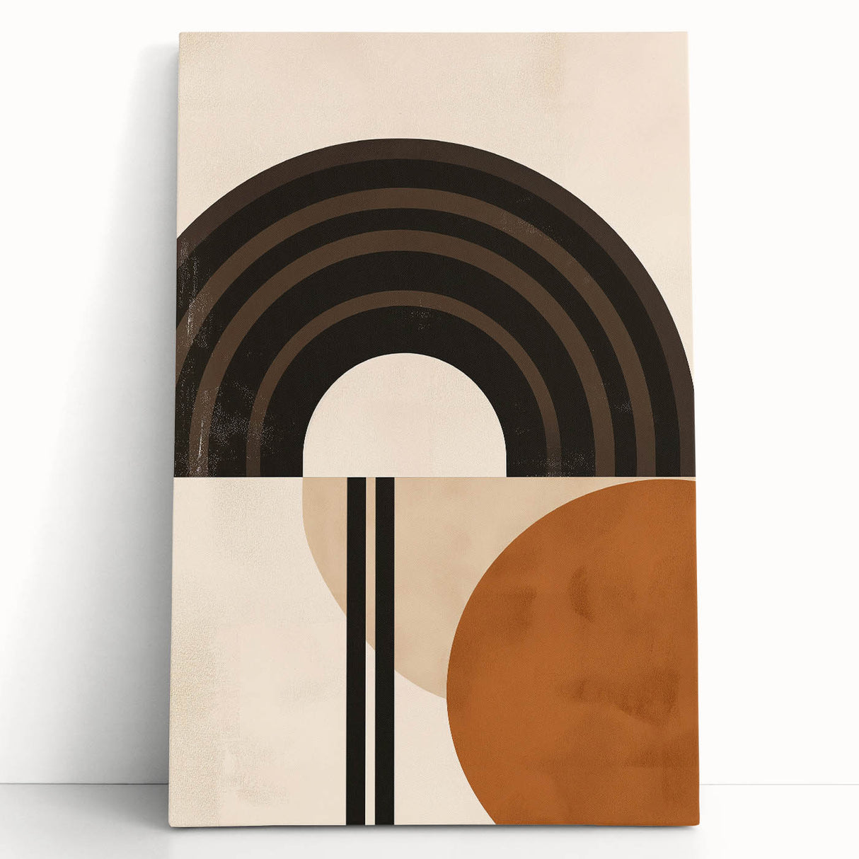 Eclectic Boho Decor Canvas | Bohemian Wall Art | Geometric Arch Design