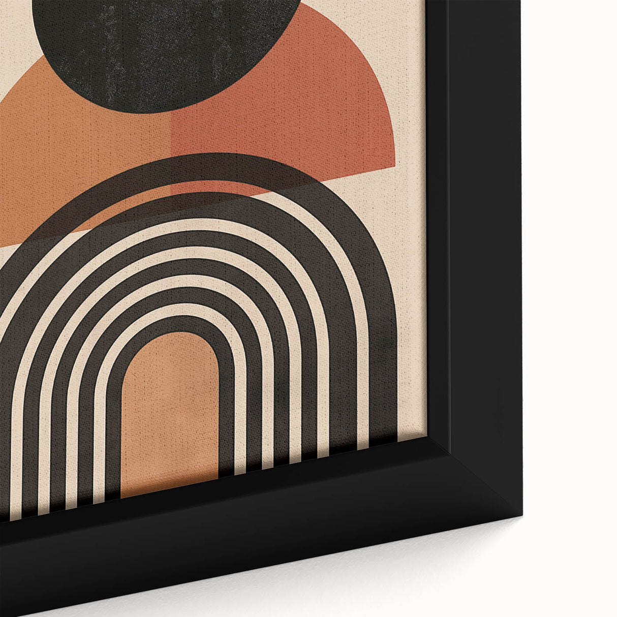 Bohemian Wall Art | Eclectic Boho Decor Canvas | Geometric Circle Design