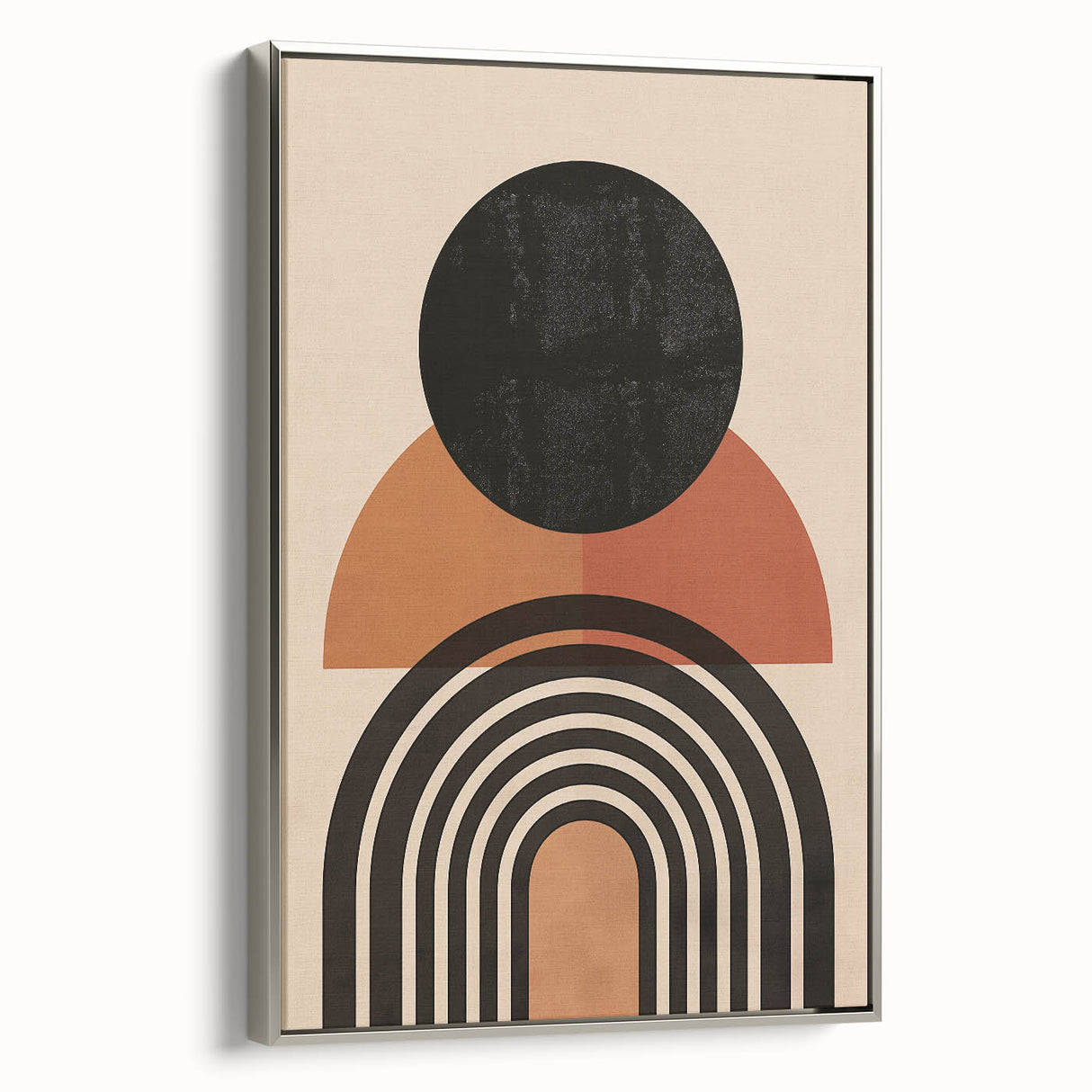 Bohemian Wall Art | Eclectic Boho Decor Canvas | Geometric Circle Design