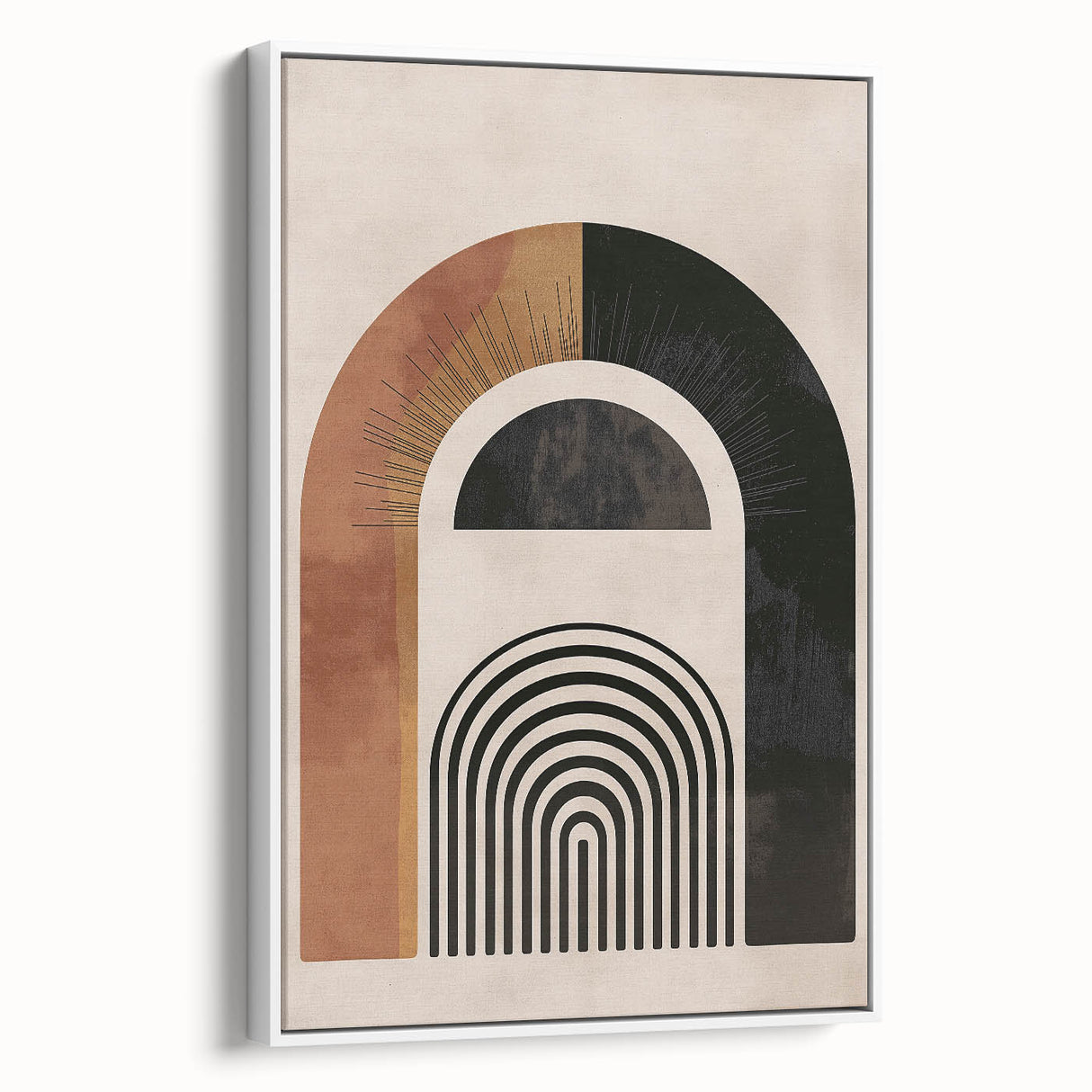 Bohemian Wall Art | Eclectic Boho Decor Canvas | Abstract Arch Design