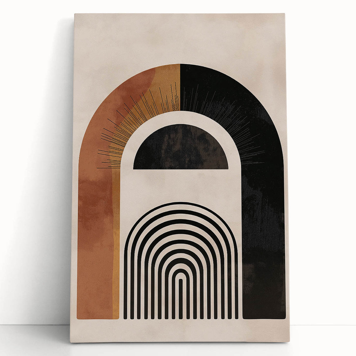 Bohemian Wall Art | Eclectic Boho Decor Canvas | Abstract Arch Design