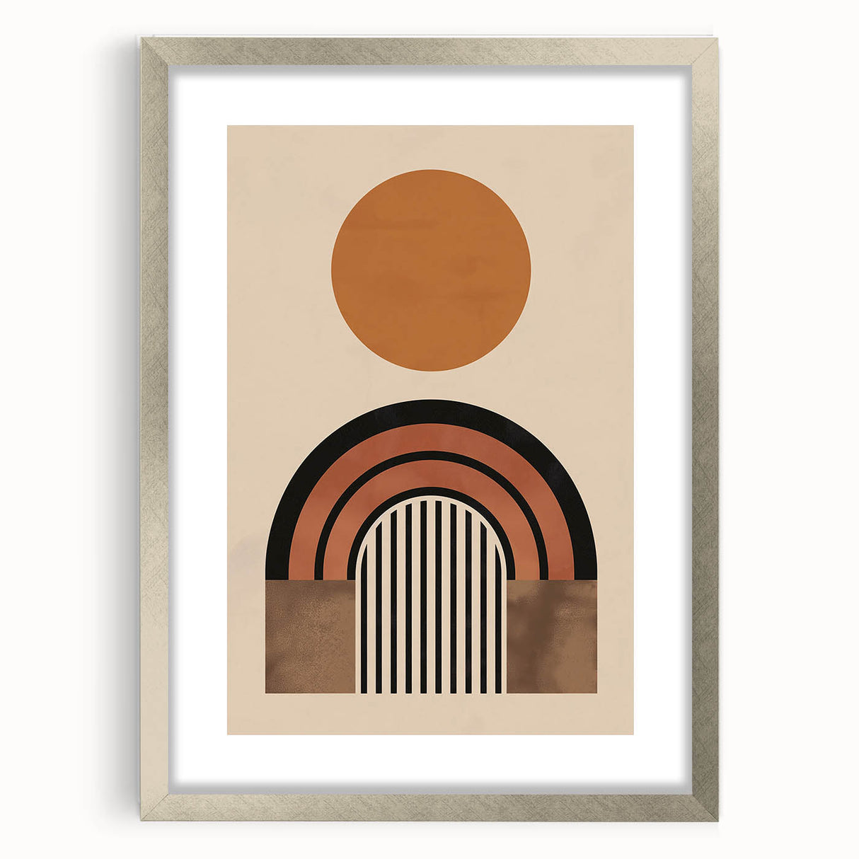 Eclectic Boho Decor | Artistic Bohemian Wall Art | Geometric Circle Design