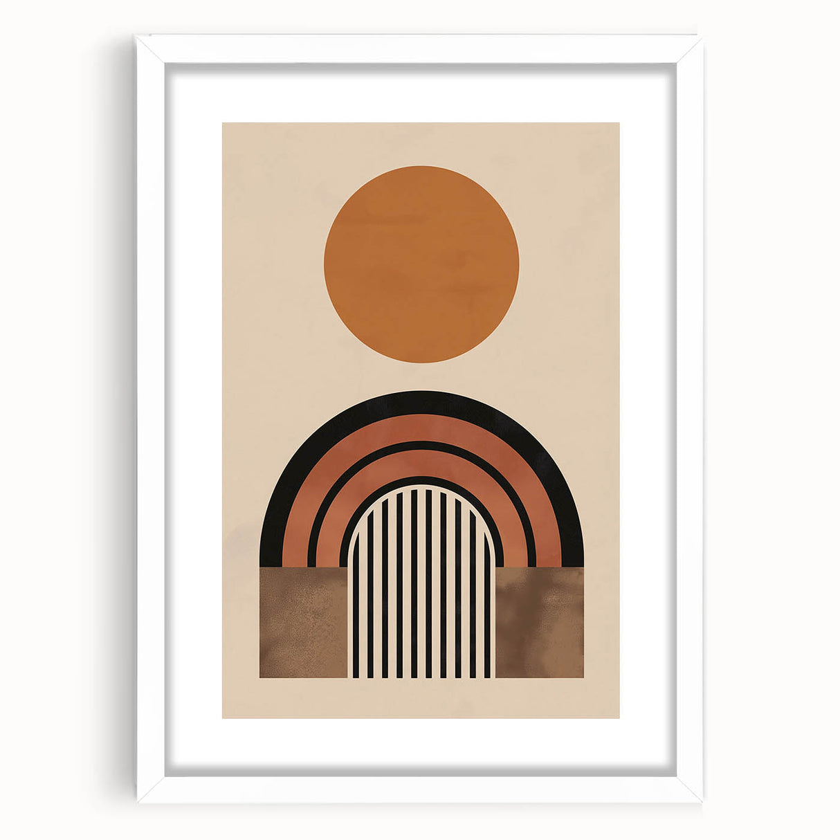 Eclectic Boho Decor | Artistic Bohemian Wall Art | Geometric Circle Design