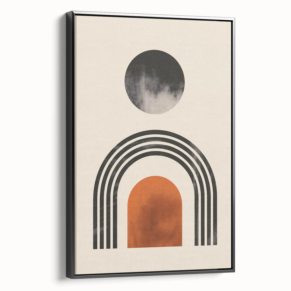 Boho Wall Art | Artistic Bohemian Decor | Geometric Circle and Arch Design