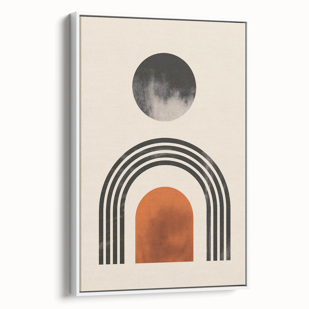 Boho Wall Art | Artistic Bohemian Decor | Geometric Circle and Arch Design