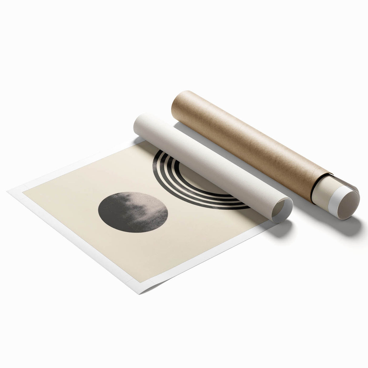 Boho Wall Art | Artistic Bohemian Decor | Geometric Circle and Arch Design