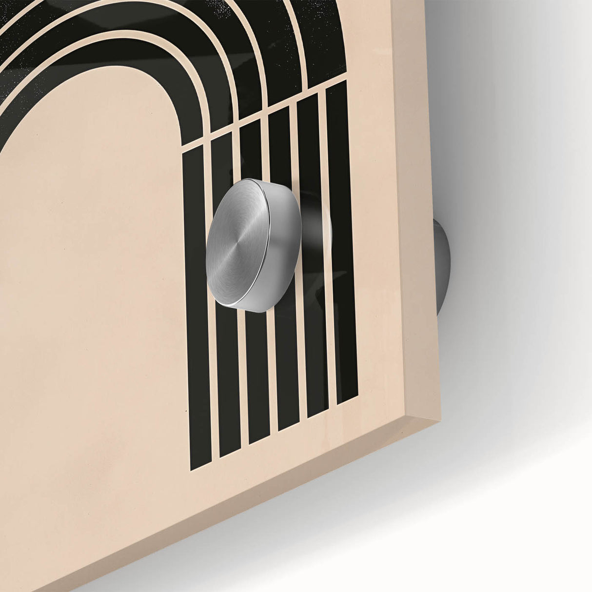 Bohemian Wall Art | Eclectic Boho Decor Canvas | Circle and Arch Design