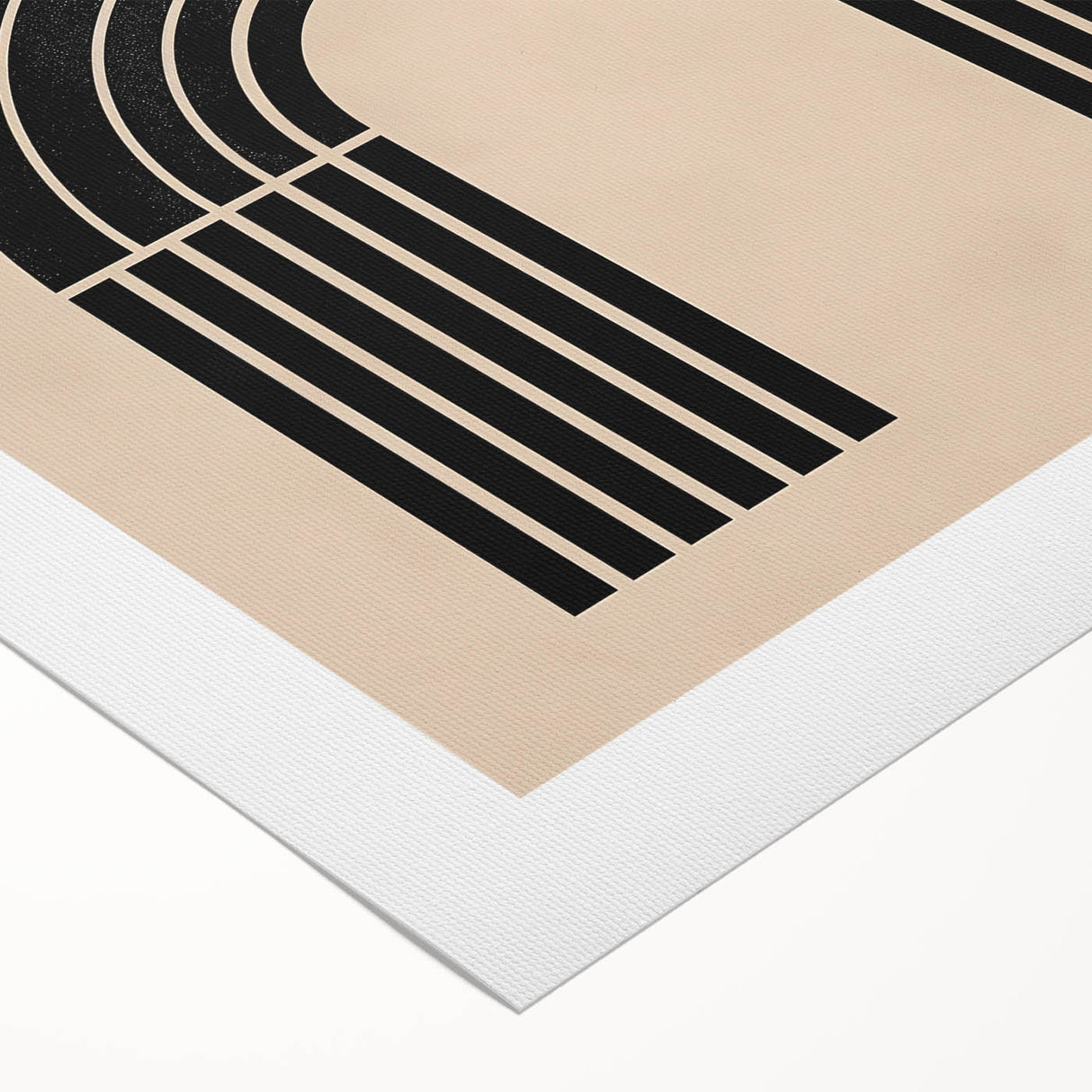 Bohemian Wall Art | Eclectic Boho Decor Canvas | Circle and Arch Design