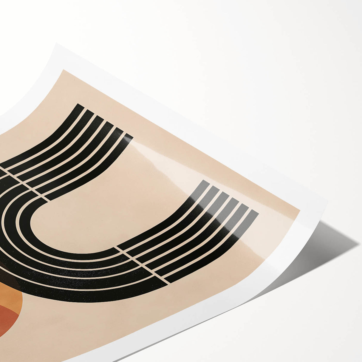 Bohemian Wall Art | Eclectic Boho Decor Canvas | Circle and Arch Design