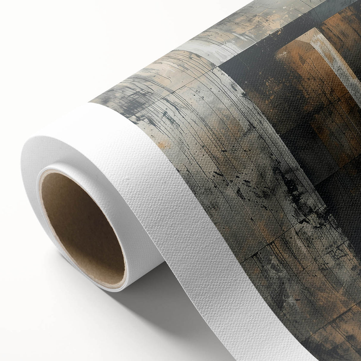 Brutalist Wall Art | Abstract Concrete Staircase | Industrial Canvas Print