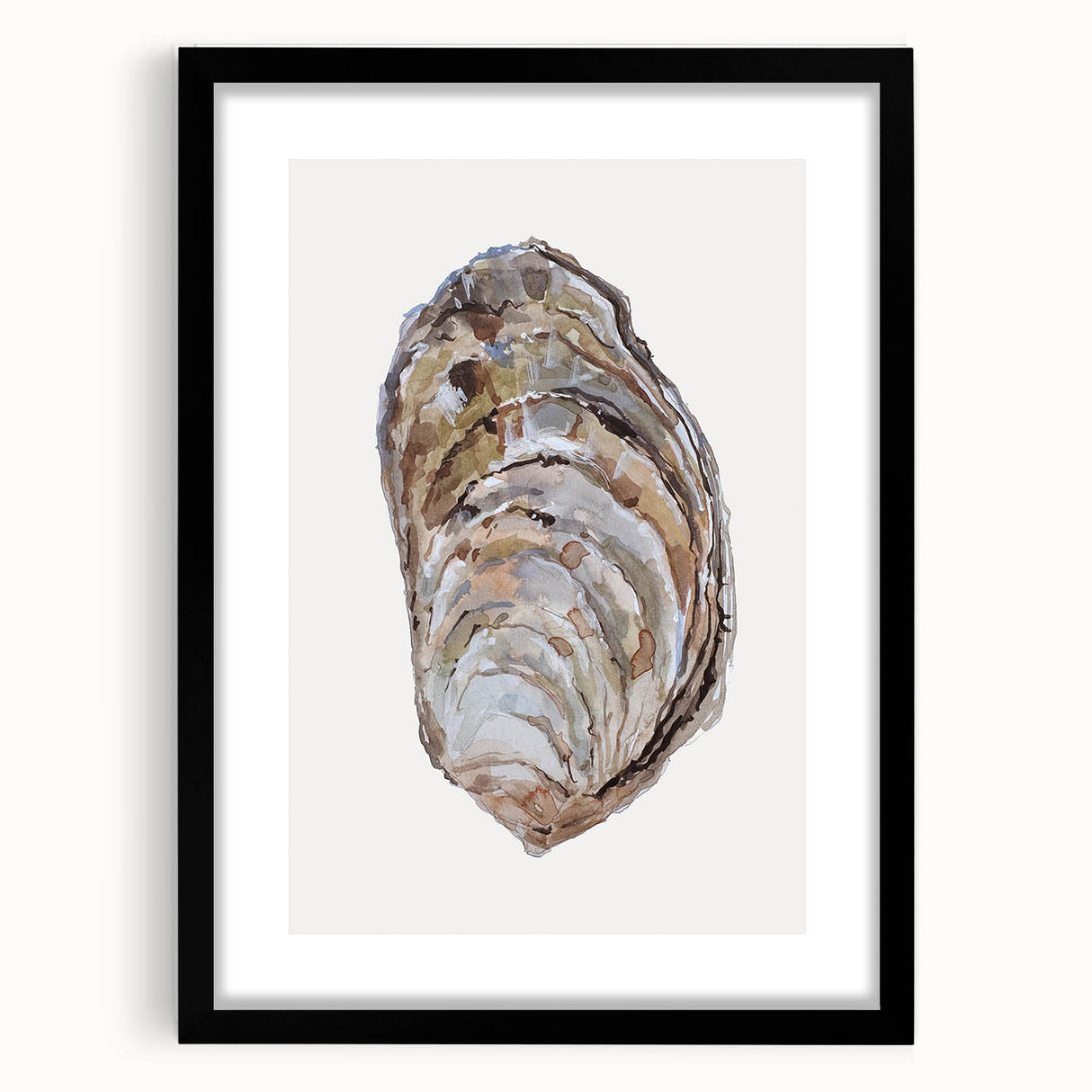Coastal Wall Art - Nautical Oyster Shell Design for Seaside Living Decor