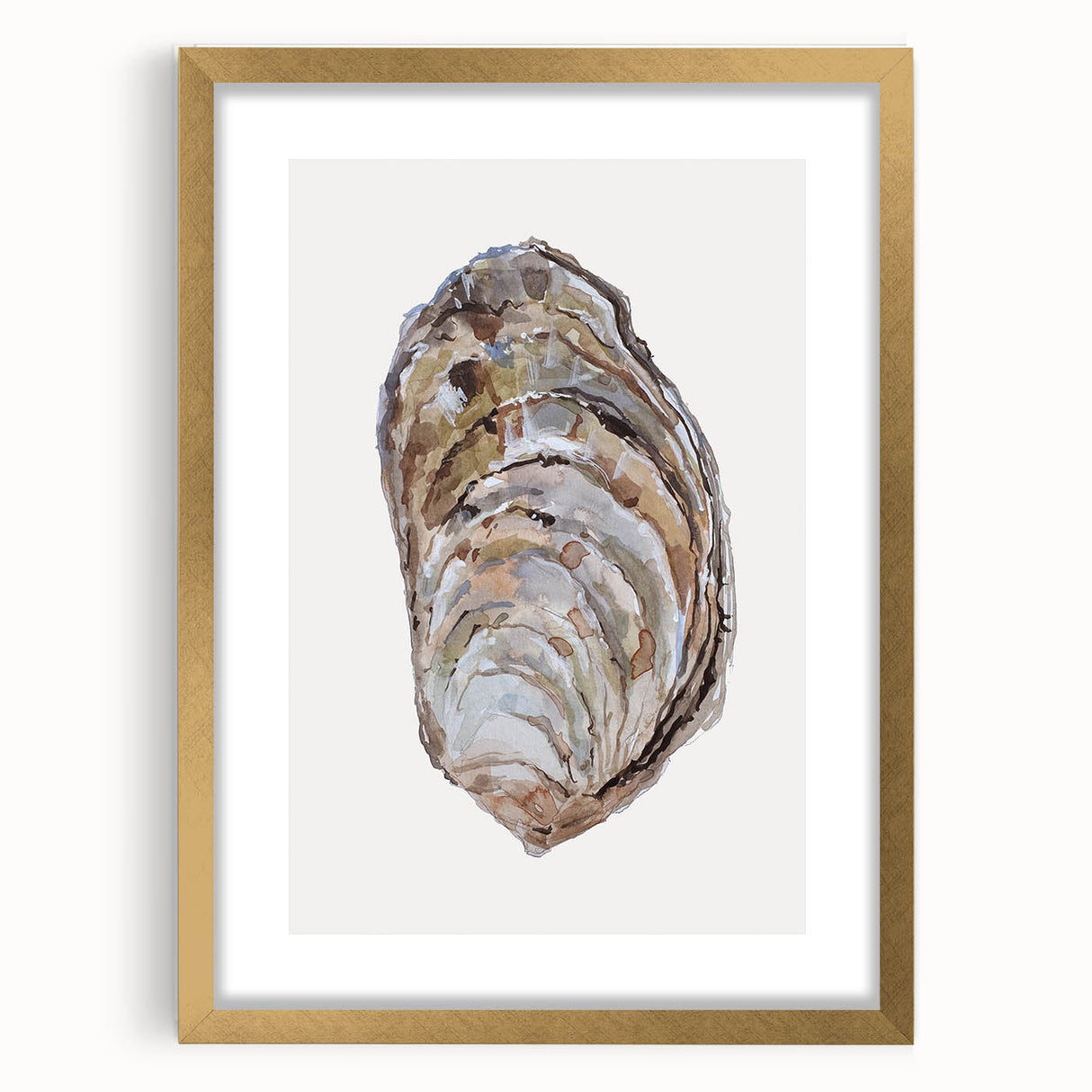 Coastal Wall Art - Nautical Oyster Shell Design for Seaside Living Decor