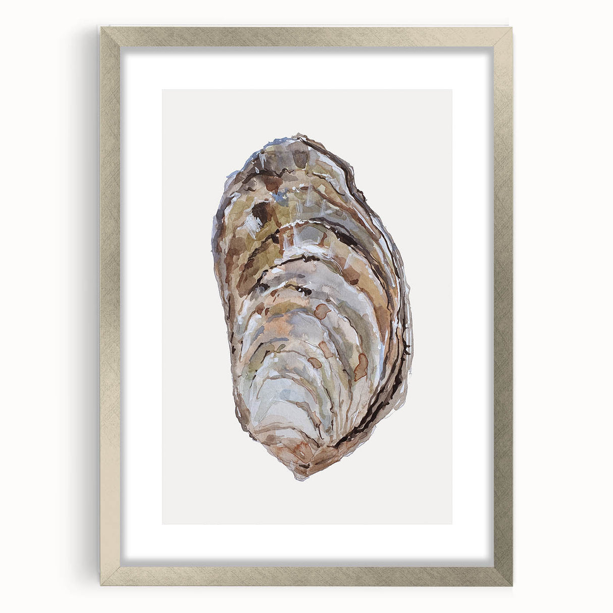 Coastal Wall Art - Nautical Oyster Shell Design for Seaside Living Decor