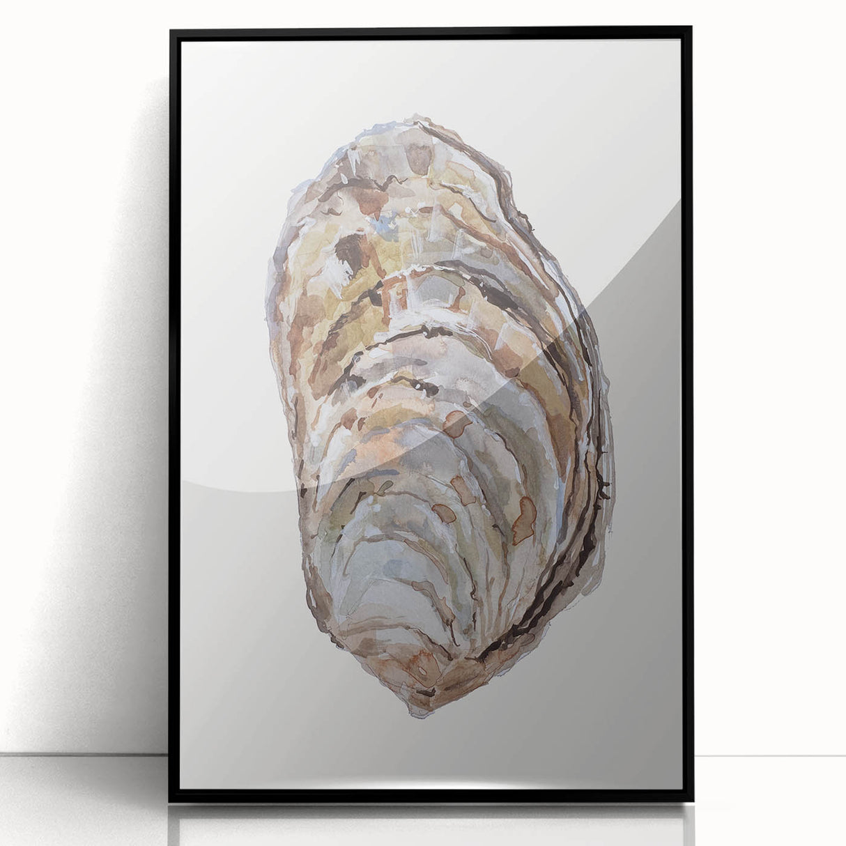 Coastal Wall Art - Nautical Oyster Shell Design for Seaside Living Decor
