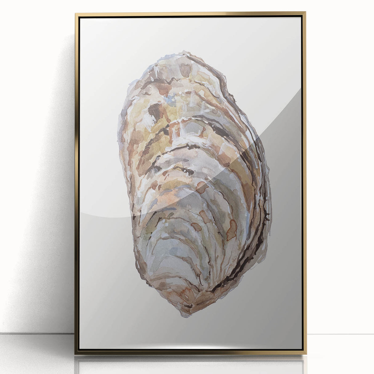 Coastal Wall Art - Nautical Oyster Shell Design for Seaside Living Decor