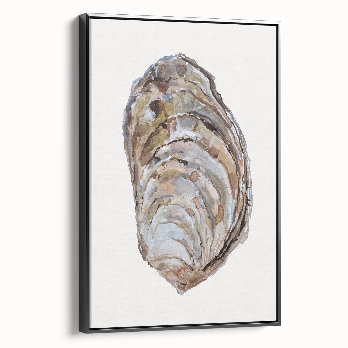 Coastal Wall Art - Nautical Oyster Shell Design for Seaside Living Decor