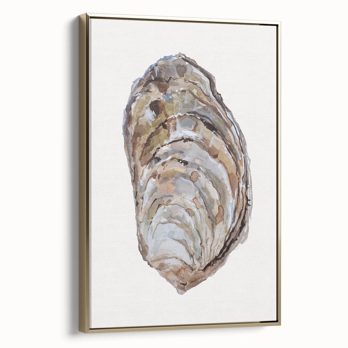 Coastal Wall Art - Nautical Oyster Shell Design for Seaside Living Decor