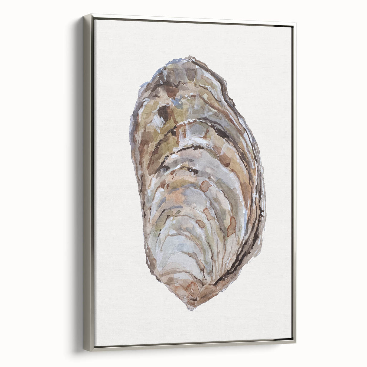 Coastal Wall Art - Nautical Oyster Shell Design for Seaside Living Decor