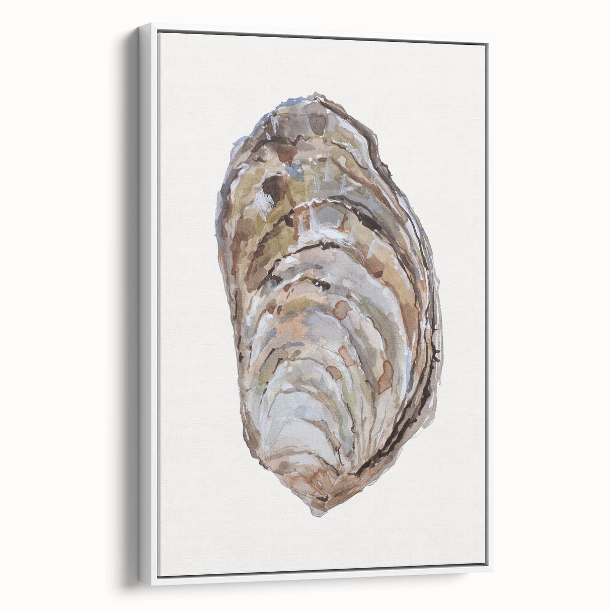 Coastal Wall Art - Nautical Oyster Shell Design for Seaside Living Decor