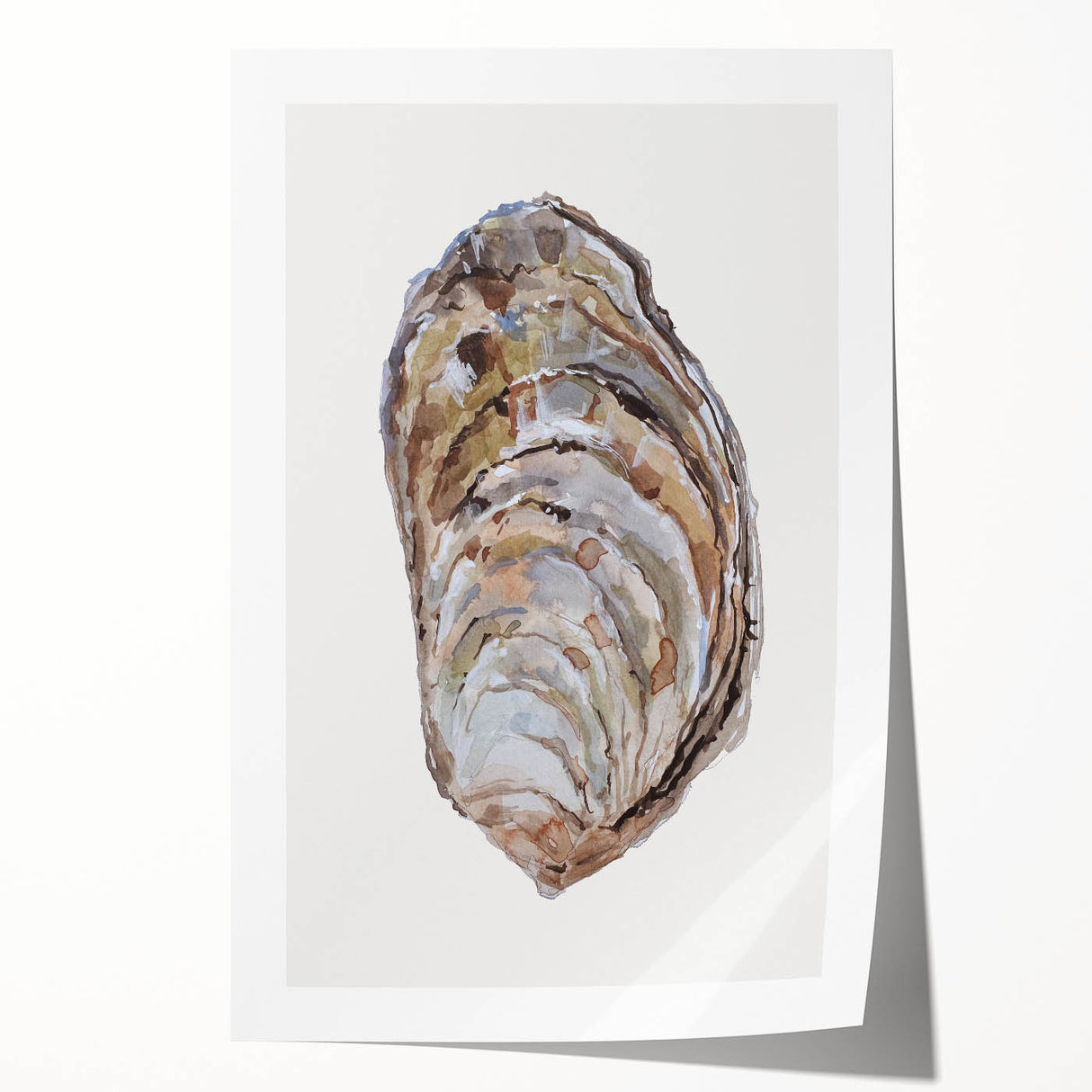 Coastal Wall Art - Nautical Oyster Shell Design for Seaside Living Decor