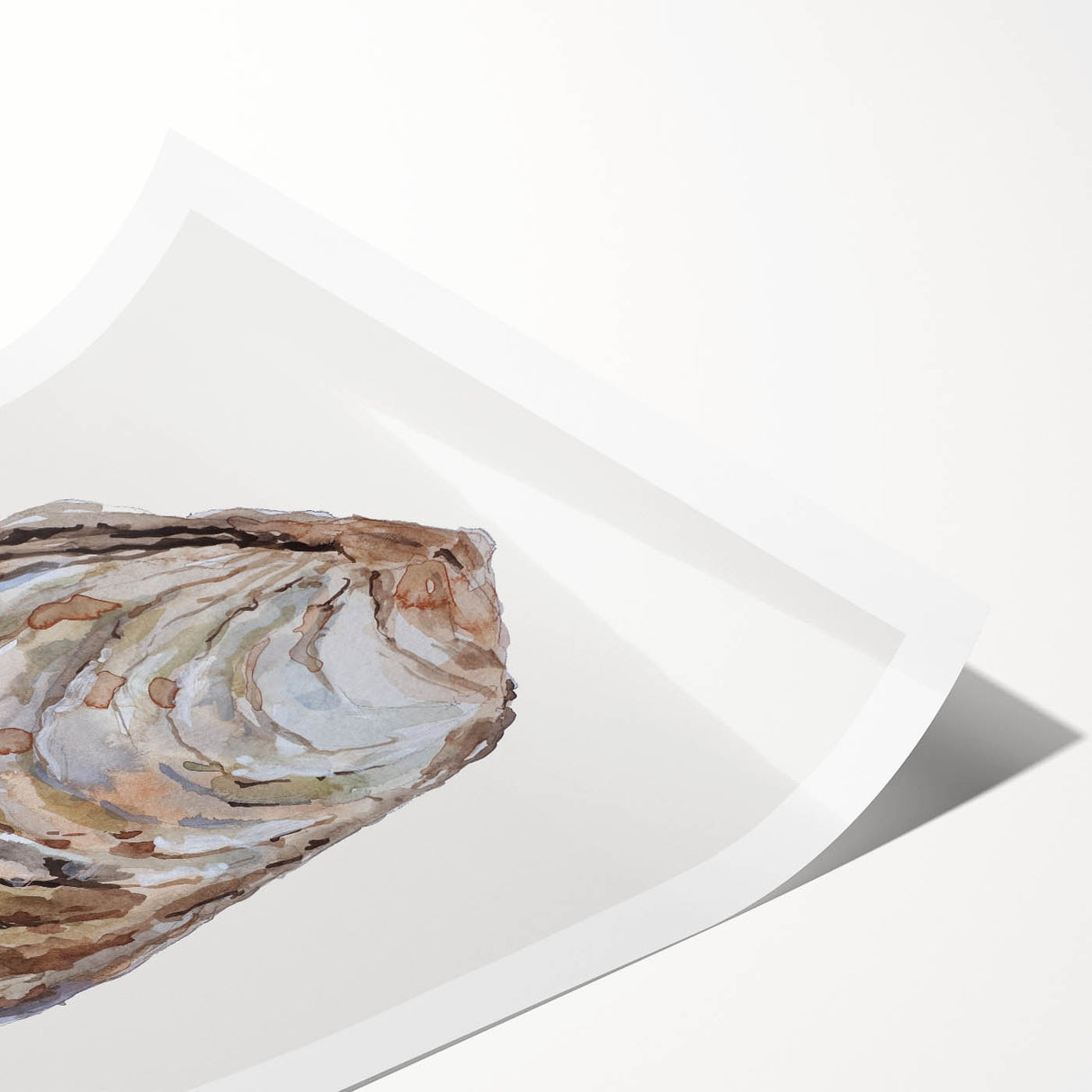 Coastal Wall Art - Nautical Oyster Shell Design for Seaside Living Decor
