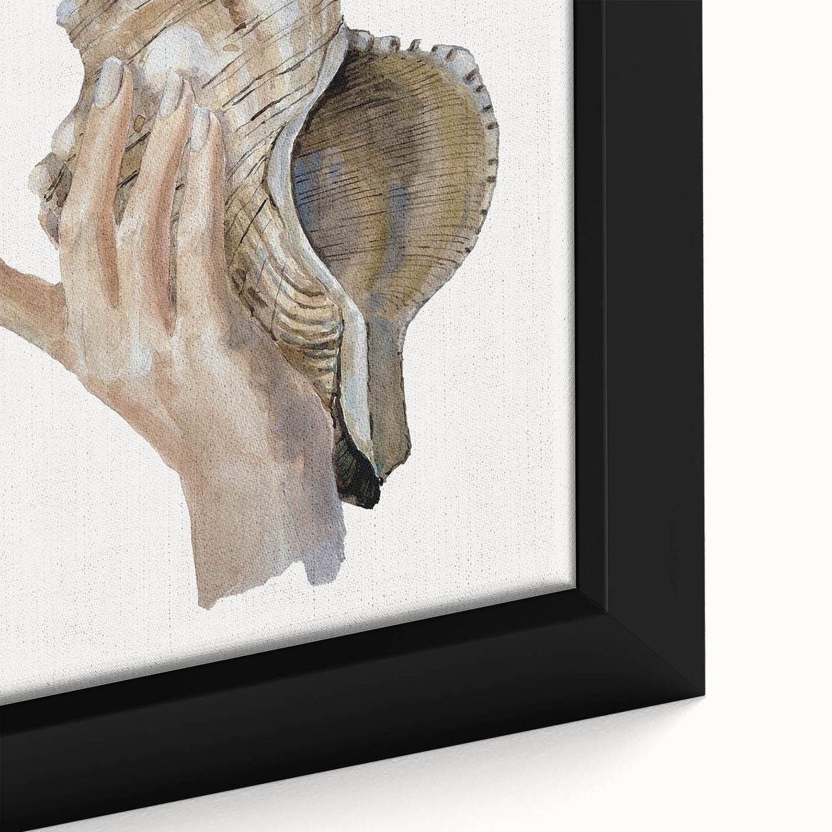 Coastal Wall Art - Nautical Conch Shell Print for Beach-Themed Decor