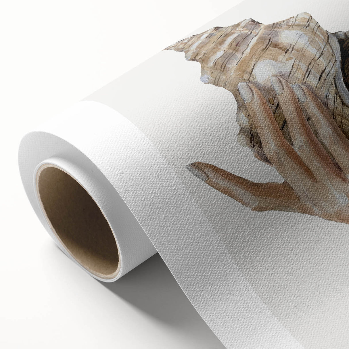 Coastal Wall Art - Nautical Conch Shell Print for Beach-Themed Decor