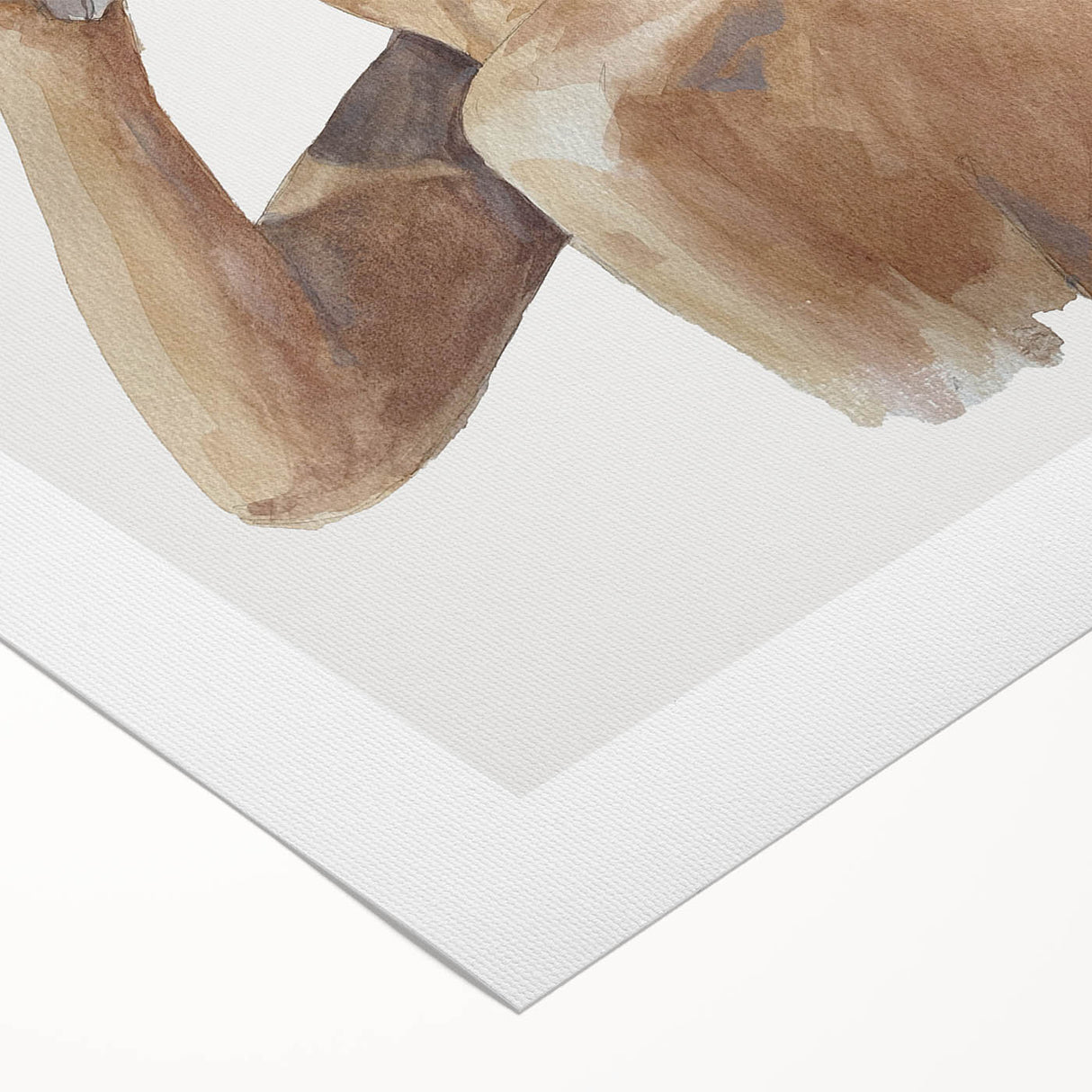 Coastal Wall Art - Woman with Conch Shell Beach-Themed Nautical Print