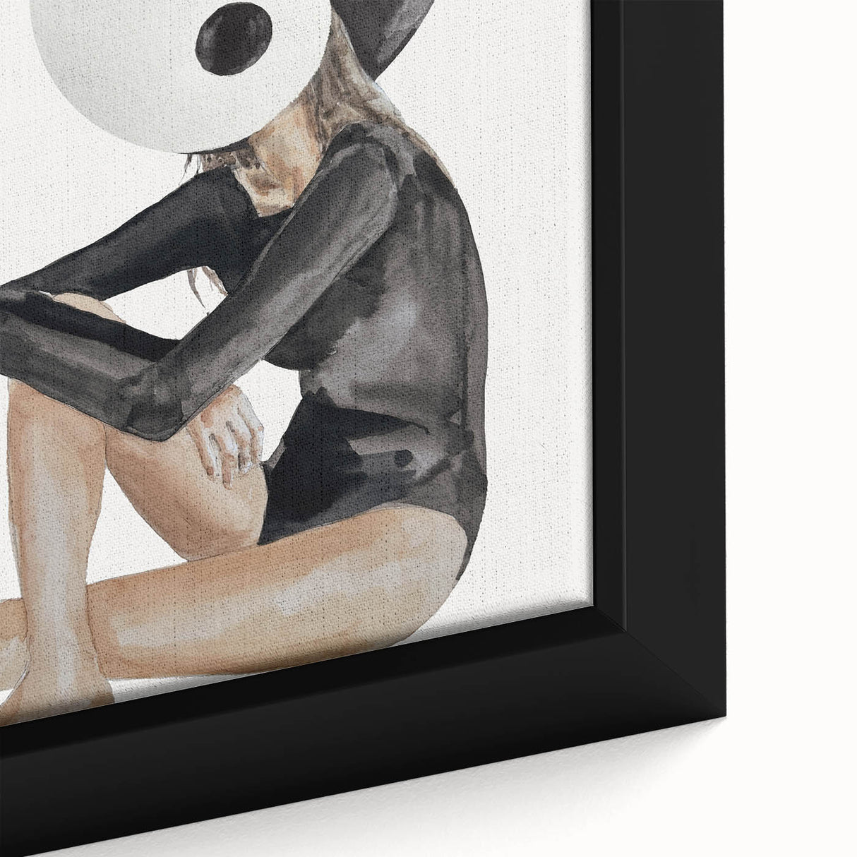 Modern Coastal Wall Art - Yin Yang Woman Beach-Themed Nautical Print