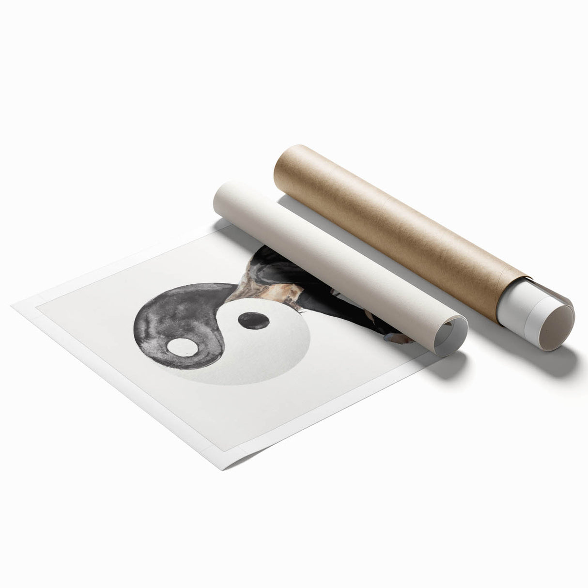 Modern Coastal Wall Art - Yin Yang Woman Beach-Themed Nautical Print