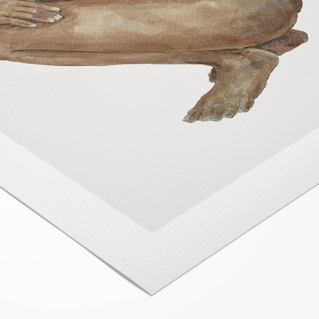 Coastal Wall Art - Woman with Snail Shell Beach-Themed Nautical Print