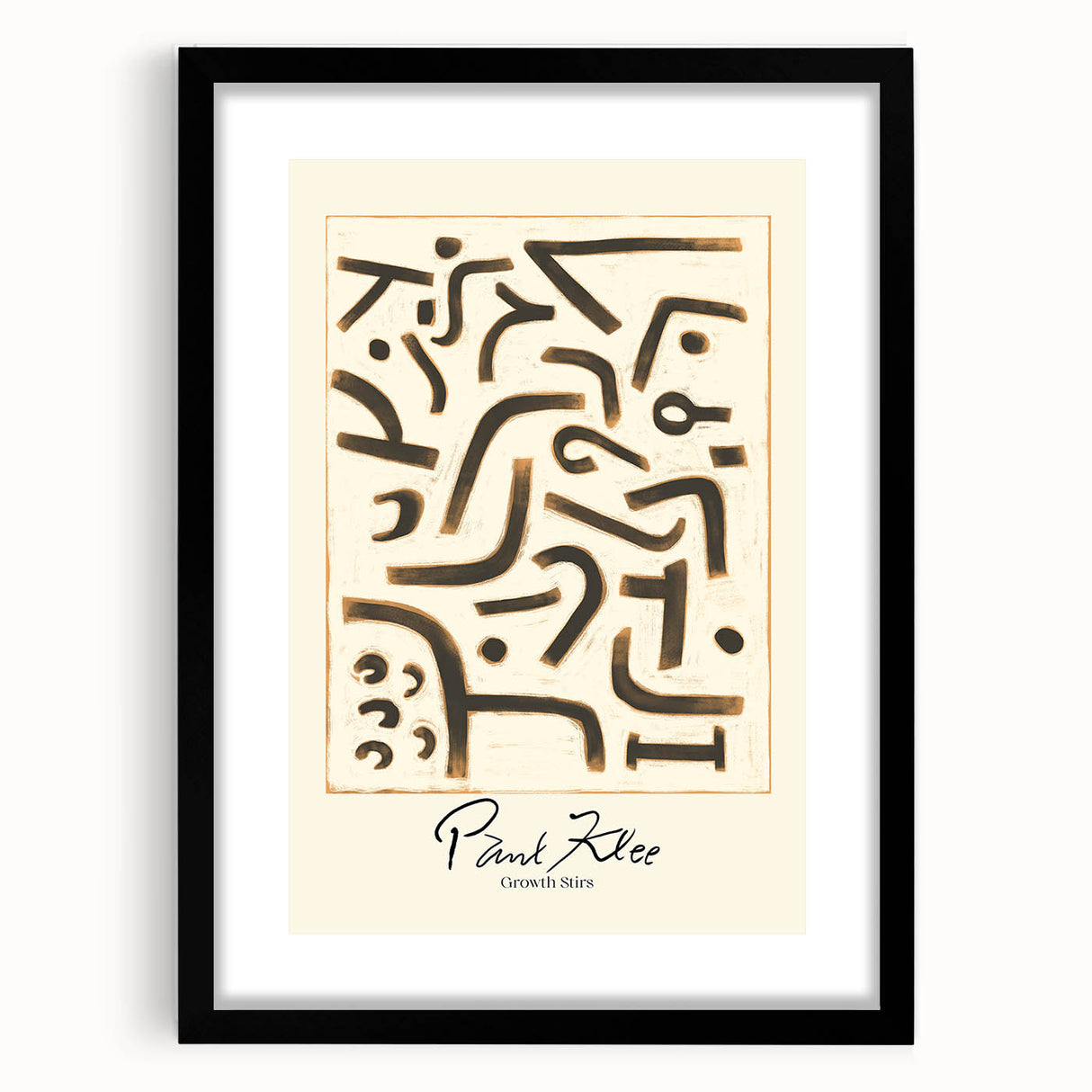 Modern Abstract Wall Art – Paul Klee-Inspired Contemporary Canvas Print