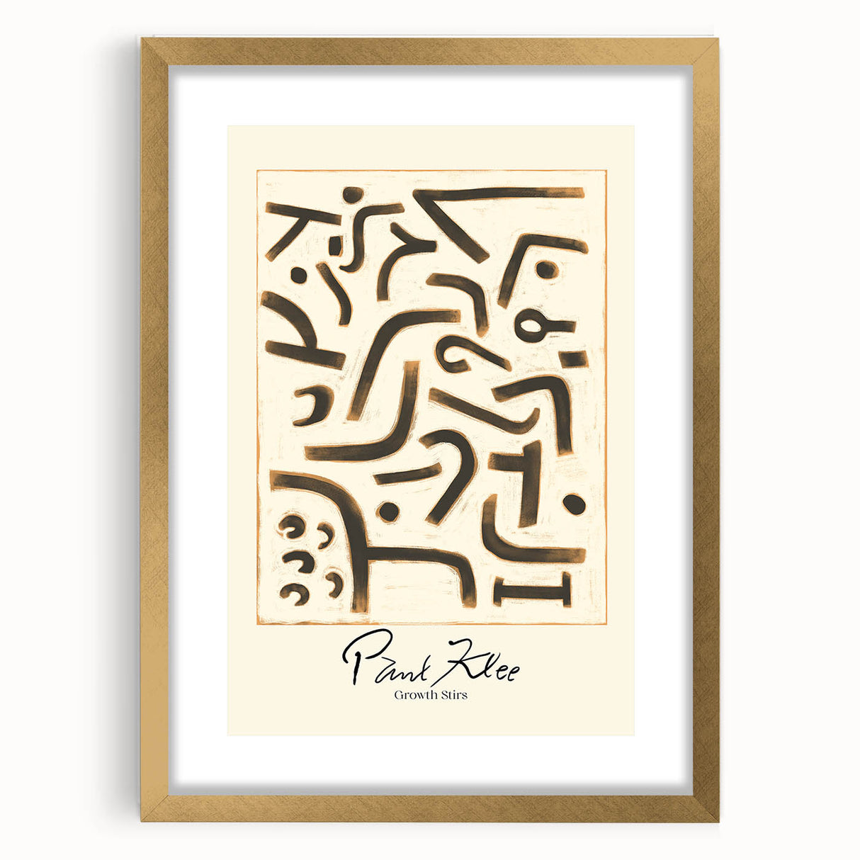 Modern Abstract Wall Art – Paul Klee-Inspired Contemporary Canvas Print