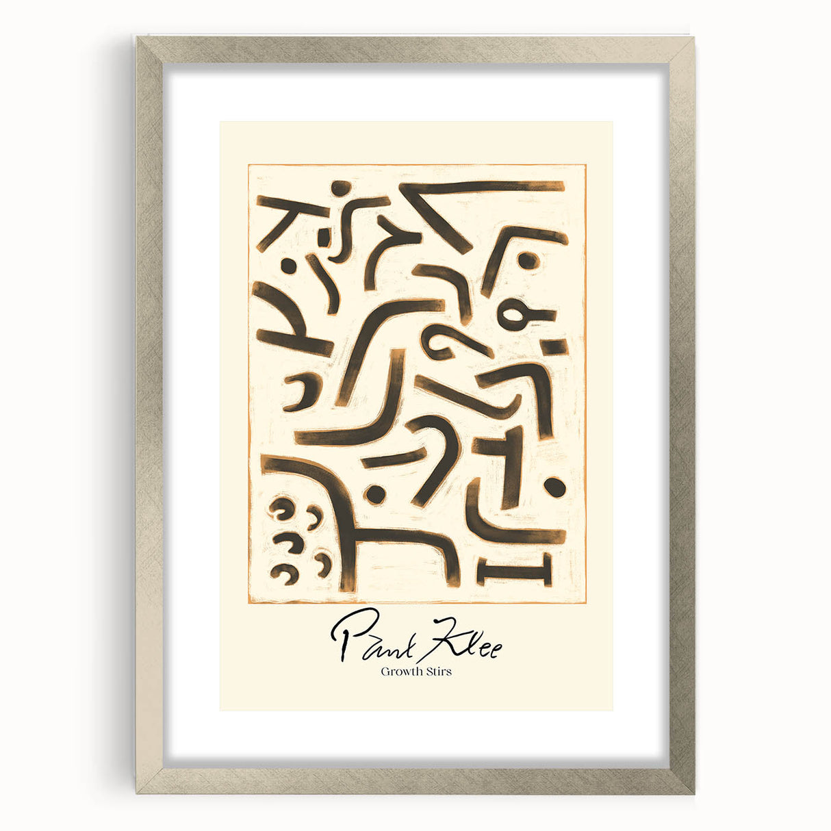 Modern Abstract Wall Art – Paul Klee-Inspired Contemporary Canvas Print