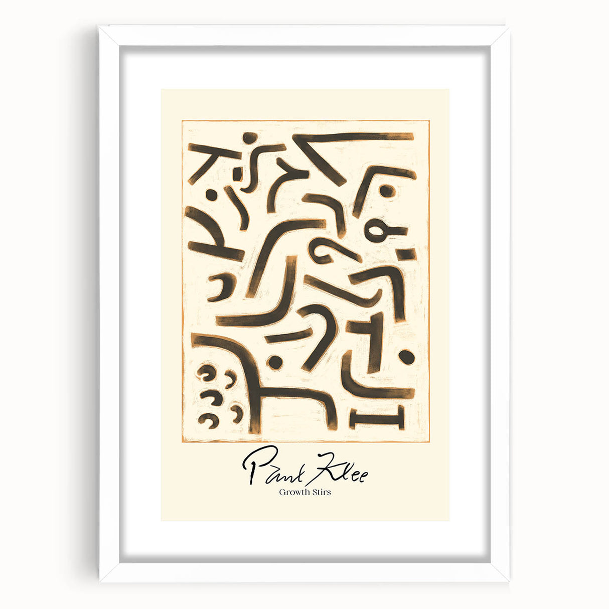 Modern Abstract Wall Art – Paul Klee-Inspired Contemporary Canvas Print