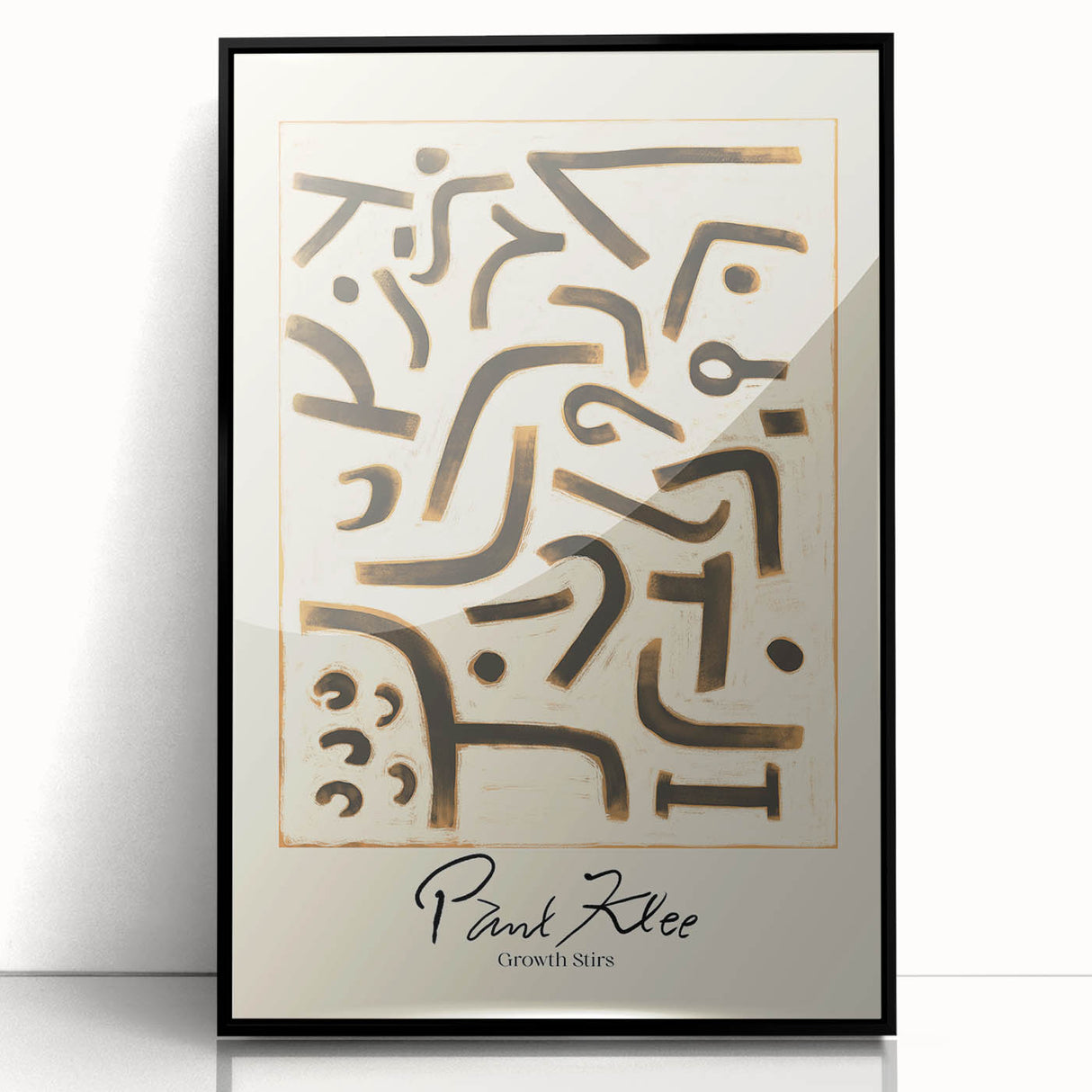 Modern Abstract Wall Art – Paul Klee-Inspired Contemporary Canvas Print