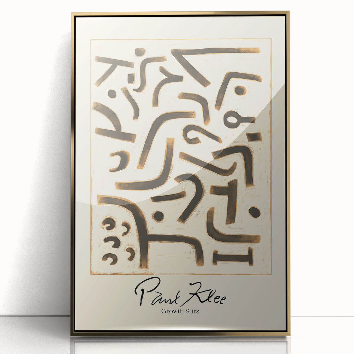 Modern Abstract Wall Art – Paul Klee-Inspired Contemporary Canvas Print