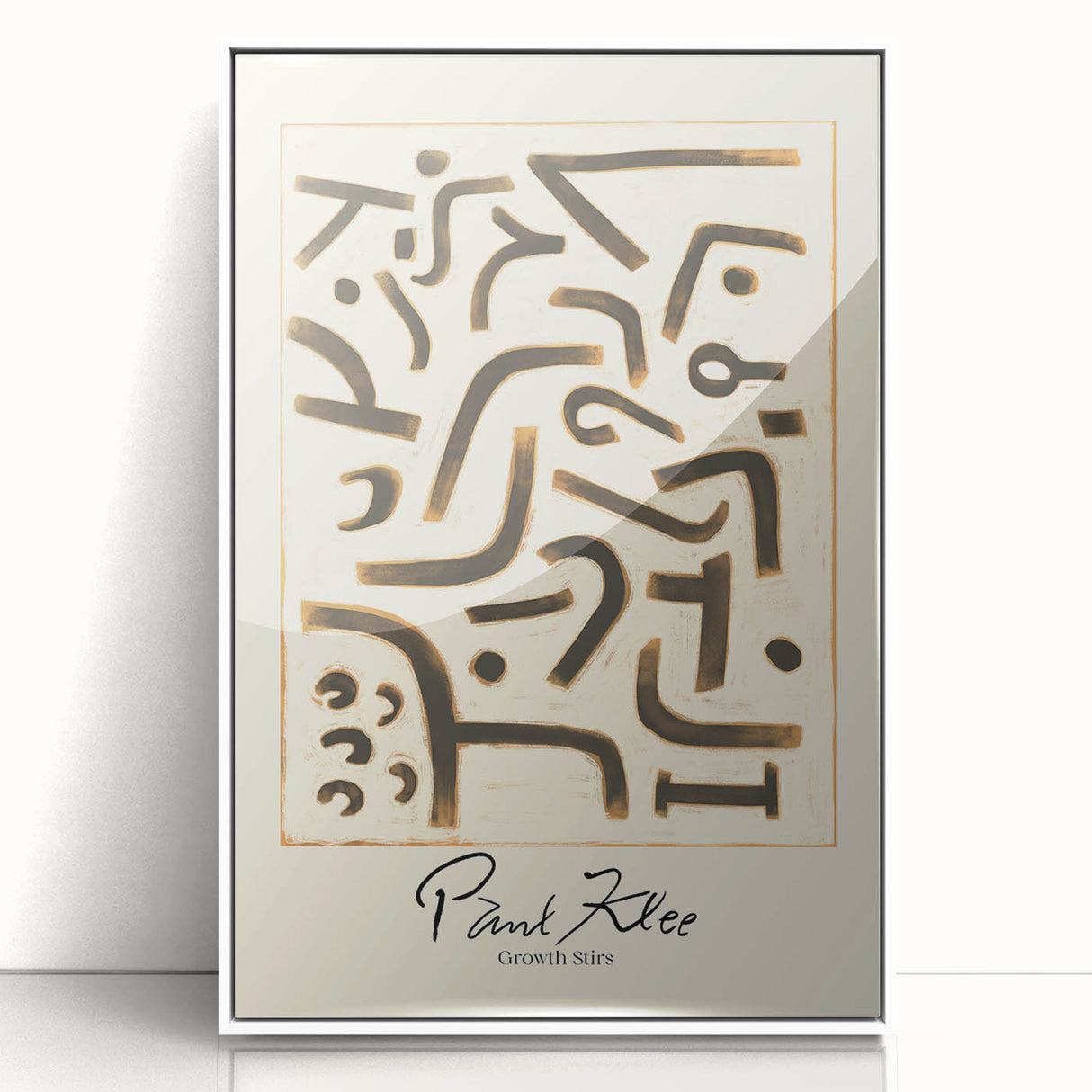 Modern Abstract Wall Art – Paul Klee-Inspired Contemporary Canvas Print