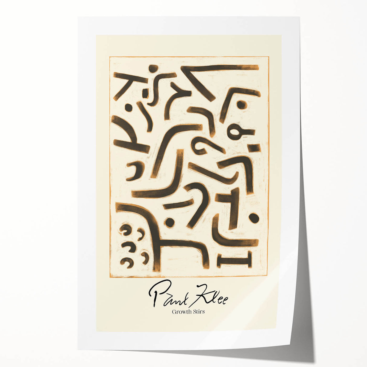 Modern Abstract Wall Art – Paul Klee-Inspired Contemporary Canvas Print