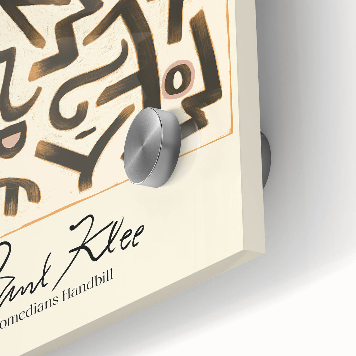 Modern Abstract Wall Art – Paul Klee-Inspired "Comedians Handbill" Print